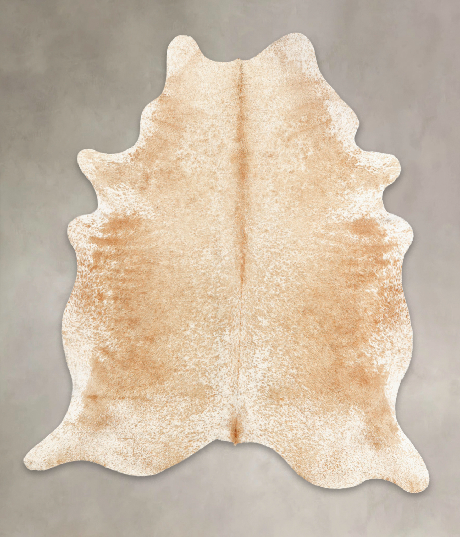 Beige and White Cowhide Rug #B1474