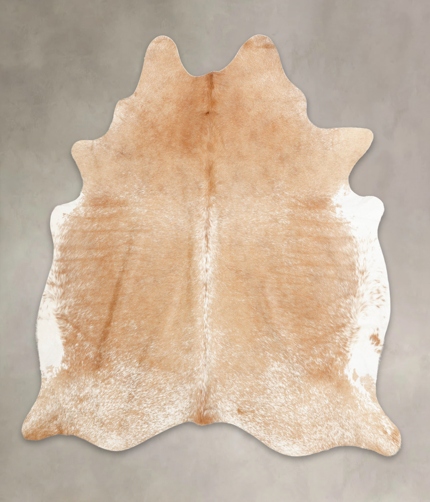 Beige and White Cowhide Rug #B1475