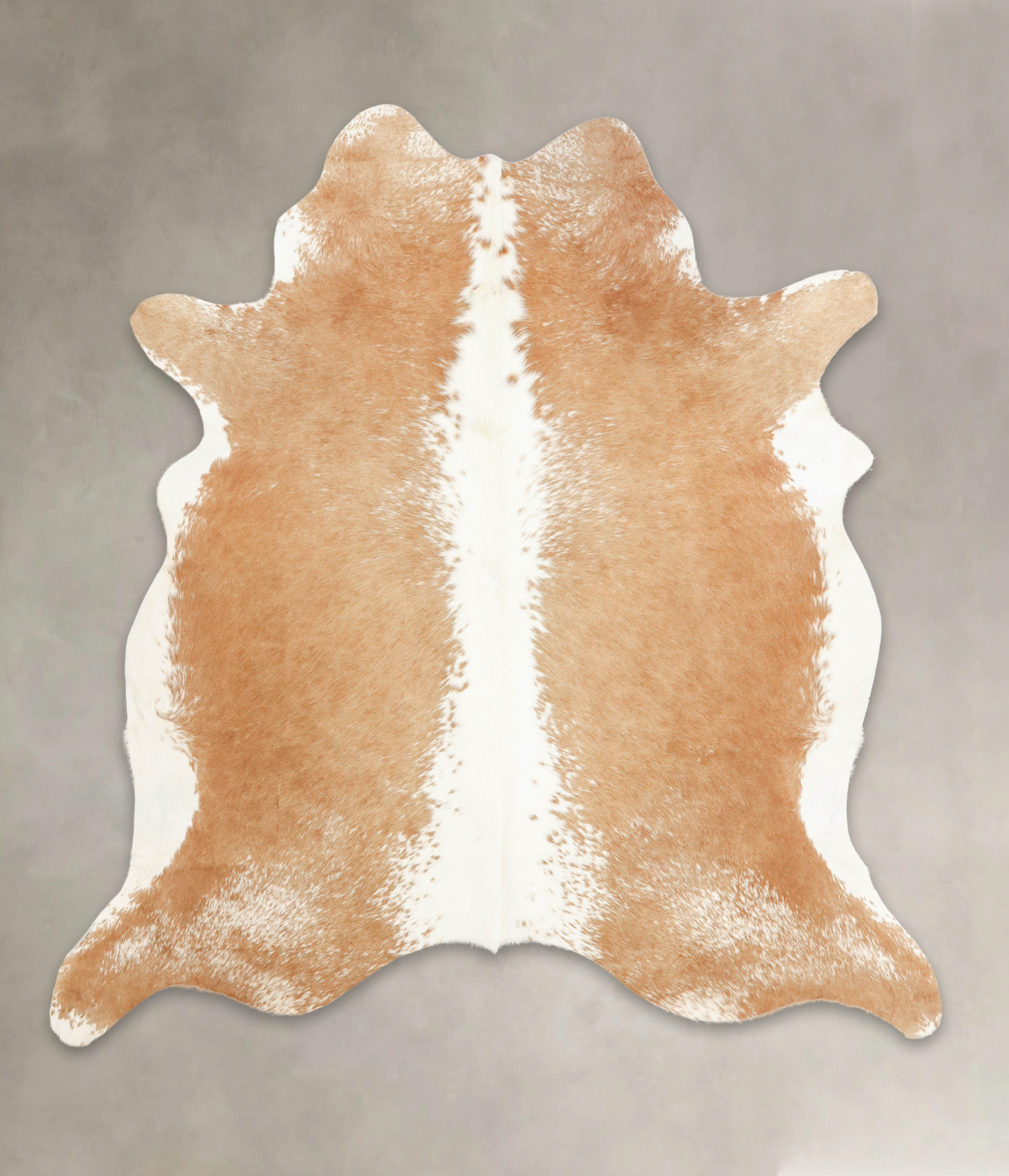 Beige and White Cowhide Rug #B1477