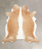 Beige and White XX-Large Brazilian Cowhide Rug 7'9