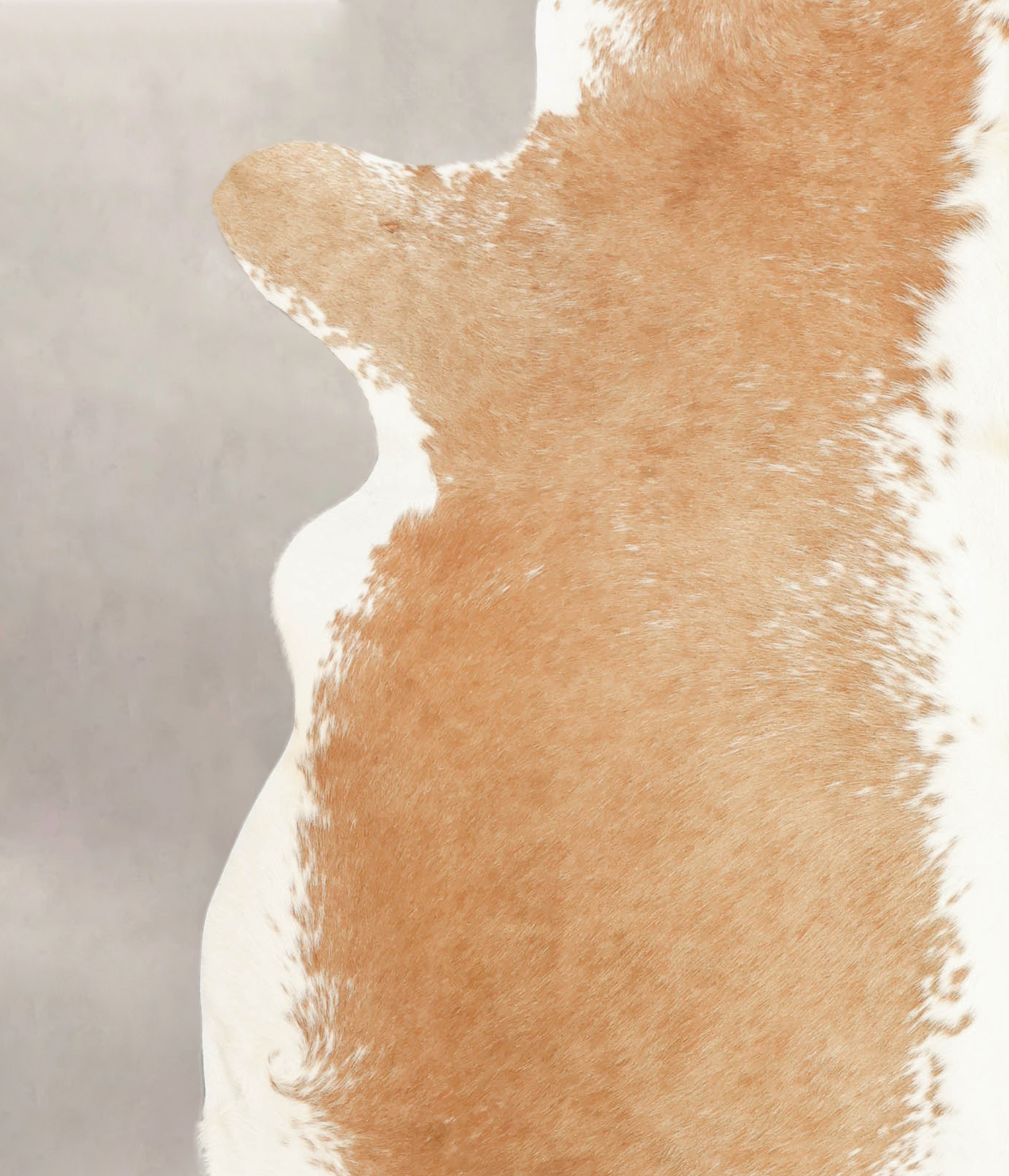 Beige and White Cowhide Rug #B1477