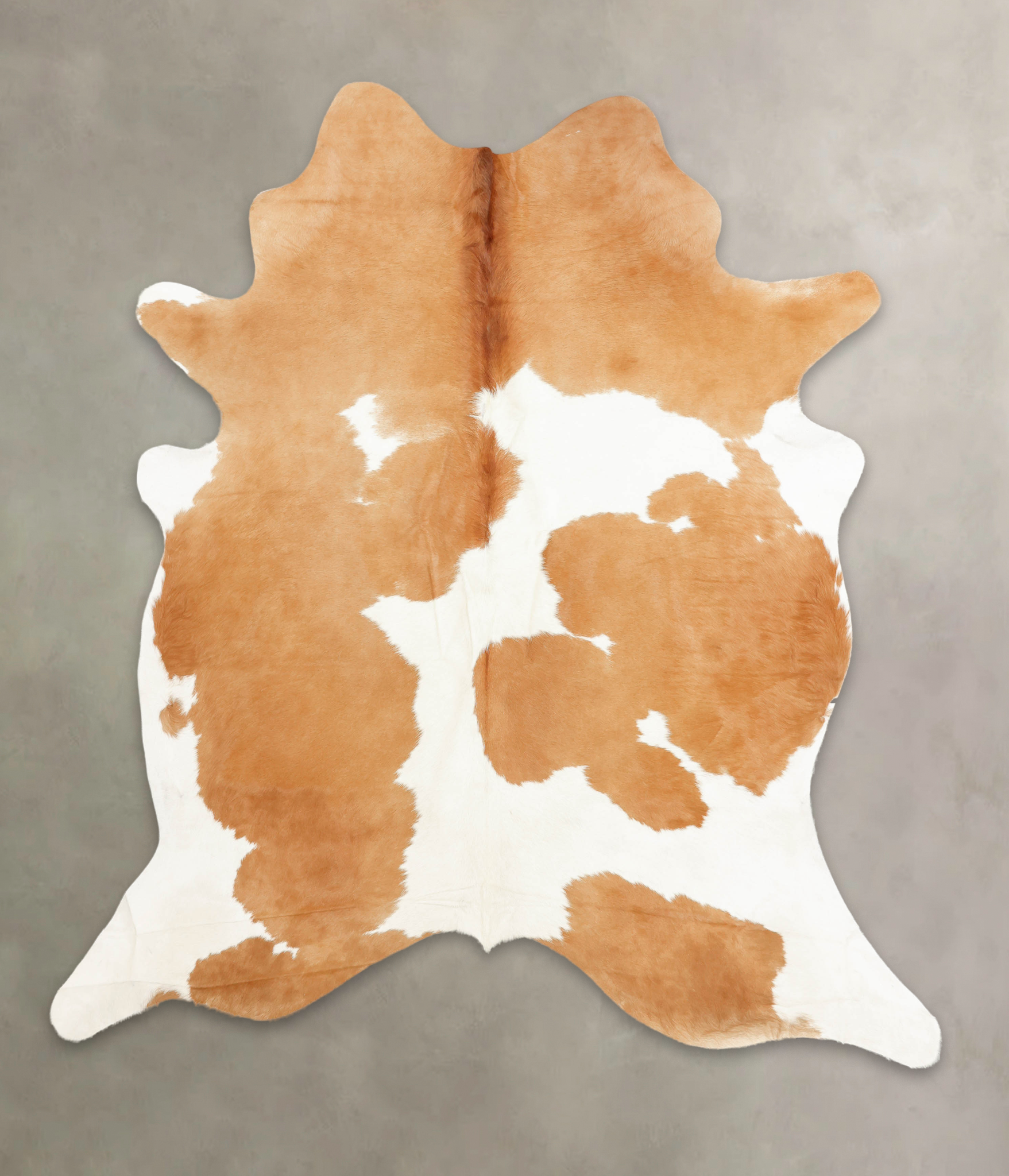 Beige and White Cowhide Rug #B1685