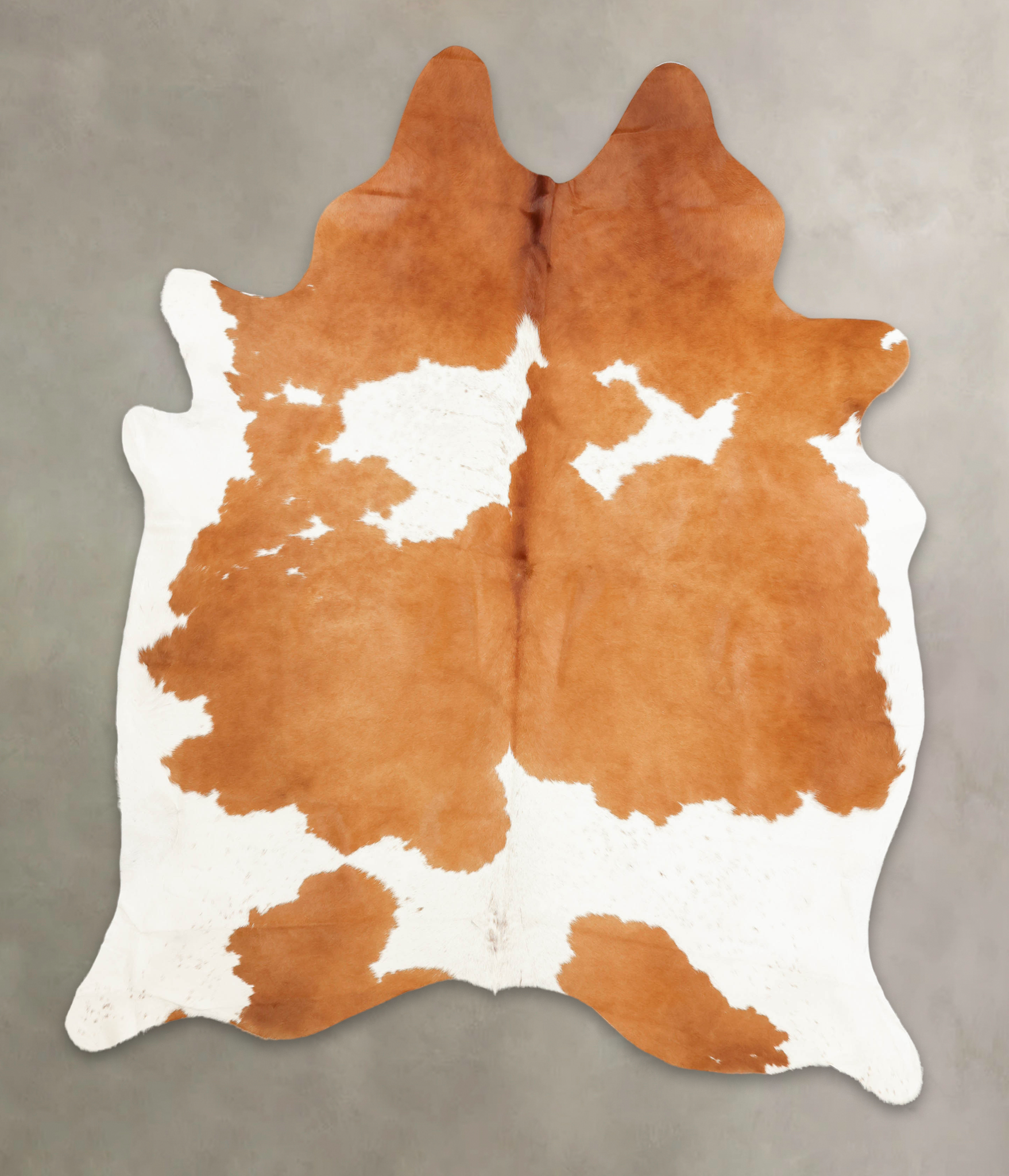 Beige and White Cowhide Rug #B1686