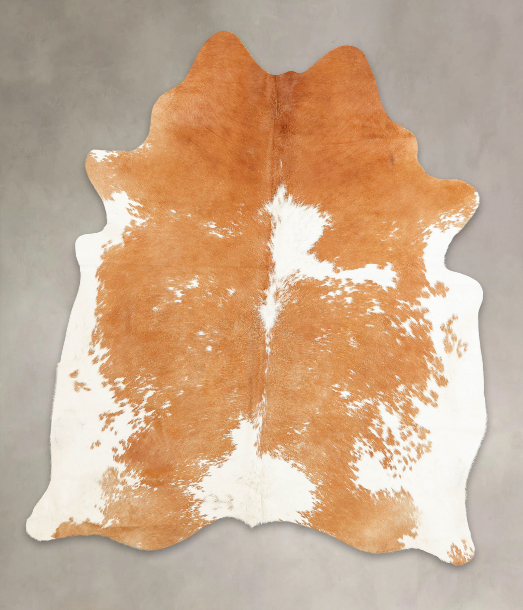 Beige and White Cowhide Rug #B1689