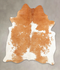 Beige and White X-Large Brazilian Cowhide Rug 7'6