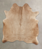 Taupe Large Brazilian Cowhide Rug 5'11