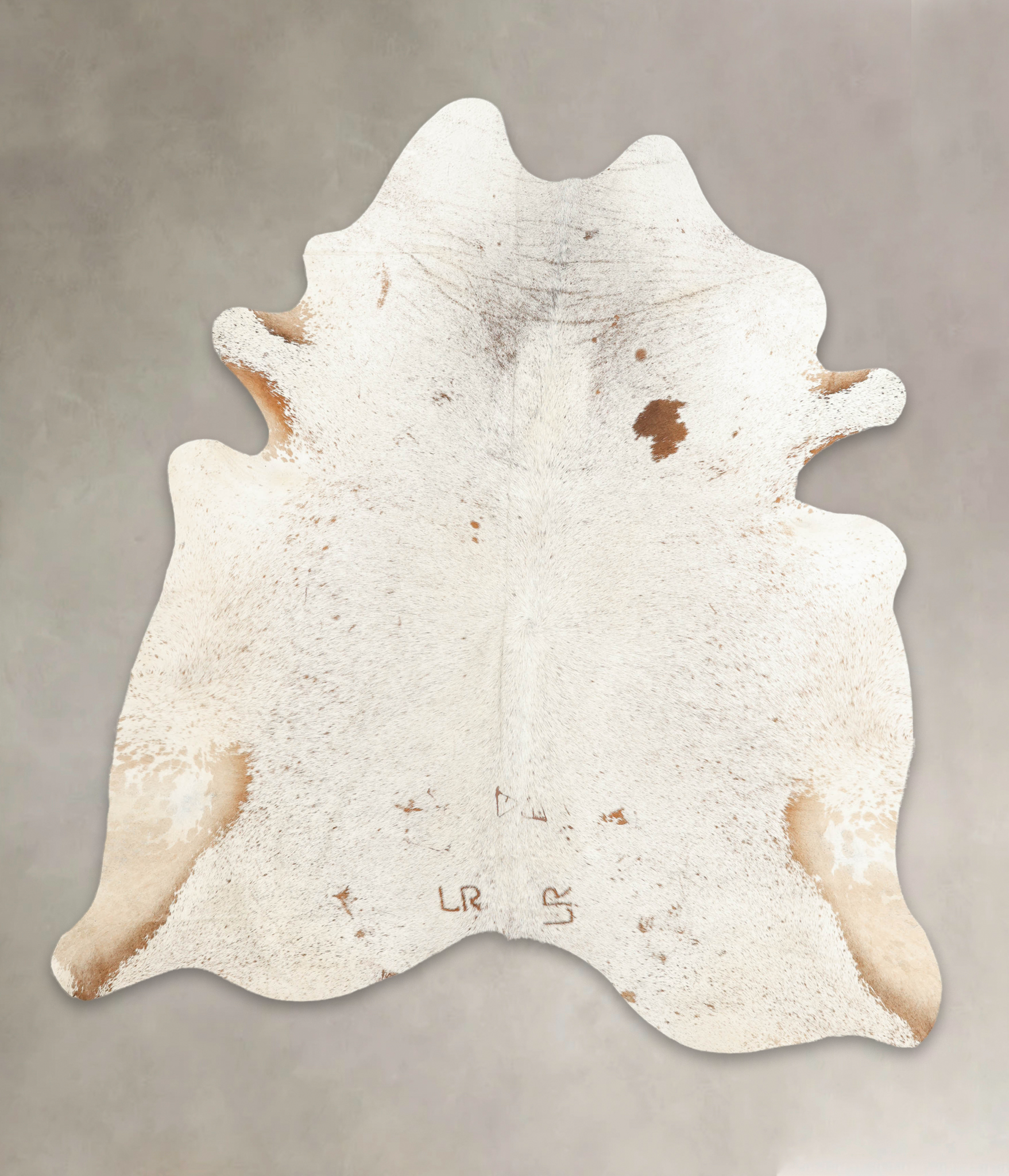 Salt and Pepper Brown Cowhide Rug #B1782