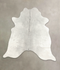 Medium Grey Large Brazilian Cowhide Rug 6'0