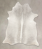 Medium Grey Large Brazilian Cowhide Rug 6'9