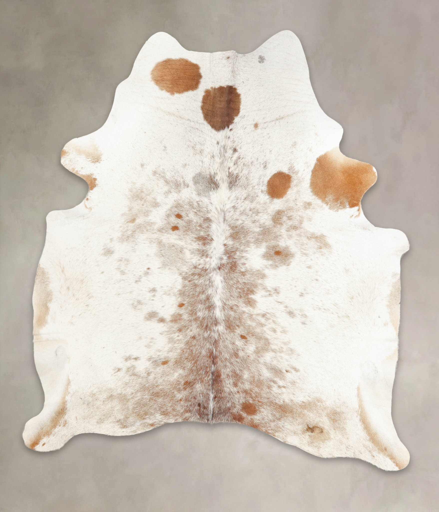 Salt and Pepper Brown Cowhide Rug #B1876