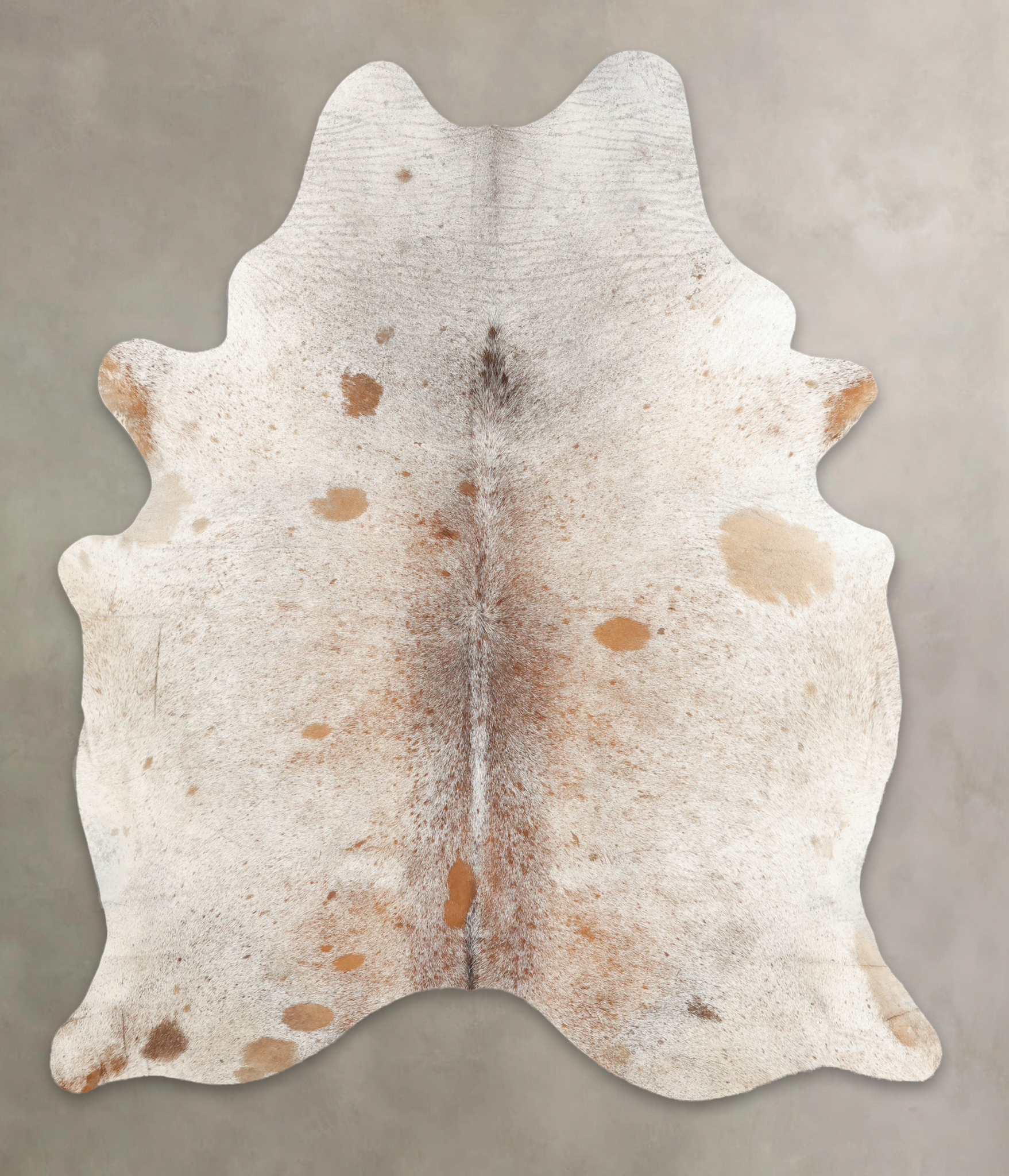 Salt and Pepper Brown Cowhide Rug #B1882