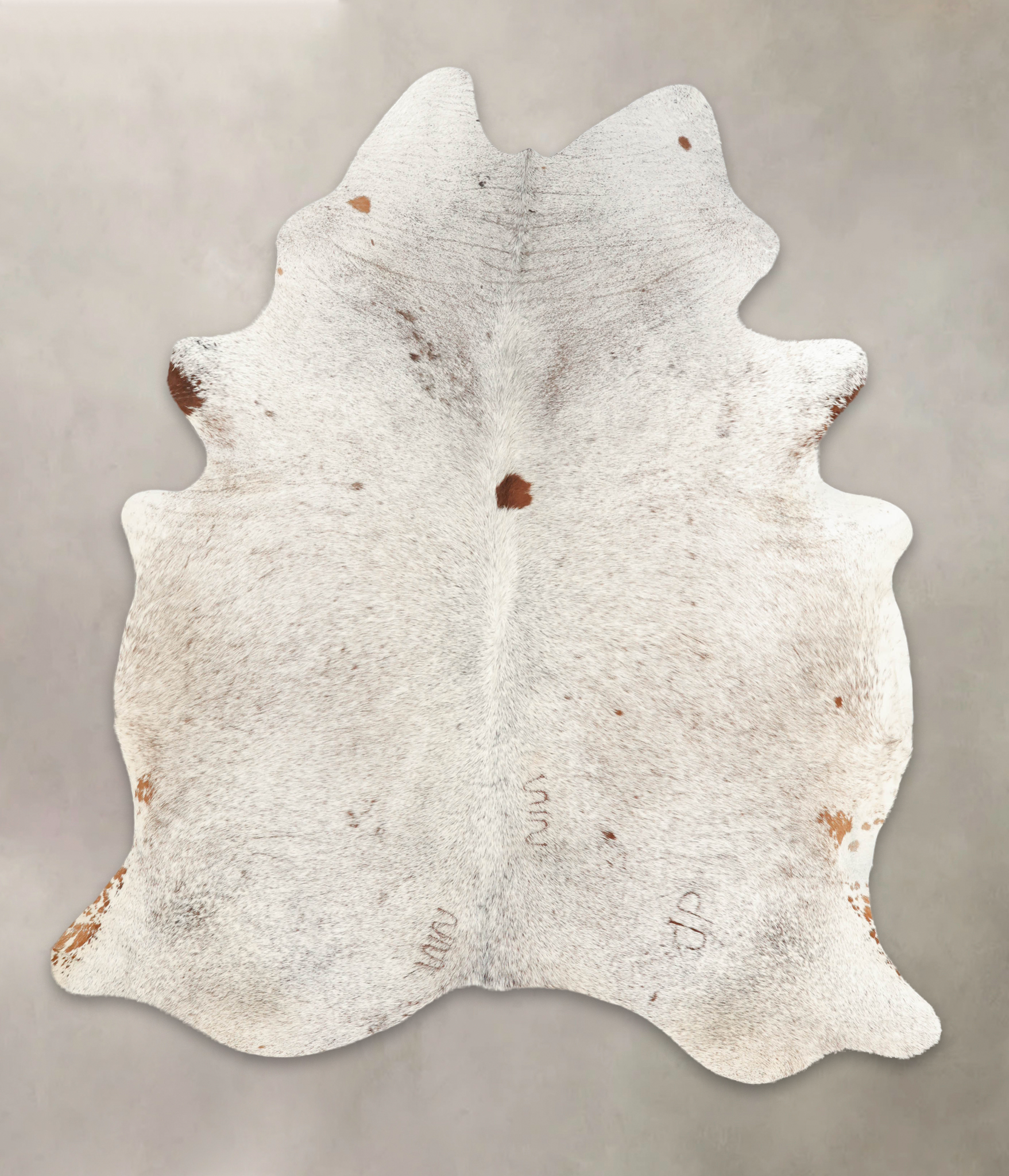 Salt and Pepper Brown Cowhide Rug #B1883