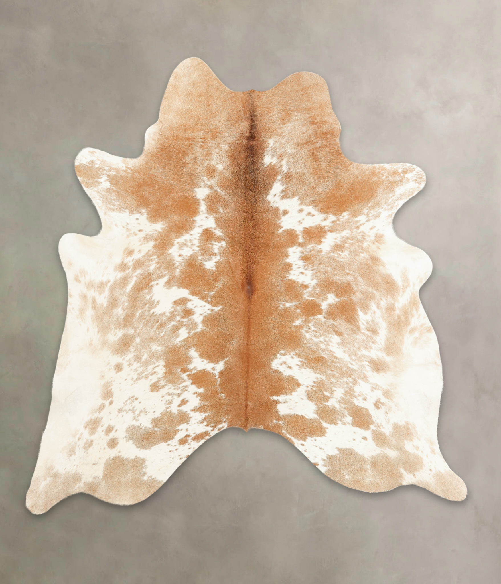 Beige and White Cowhide Rug #B1913