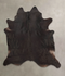 Solid Black XX-Large Brazilian Cowhide Rug 8'4