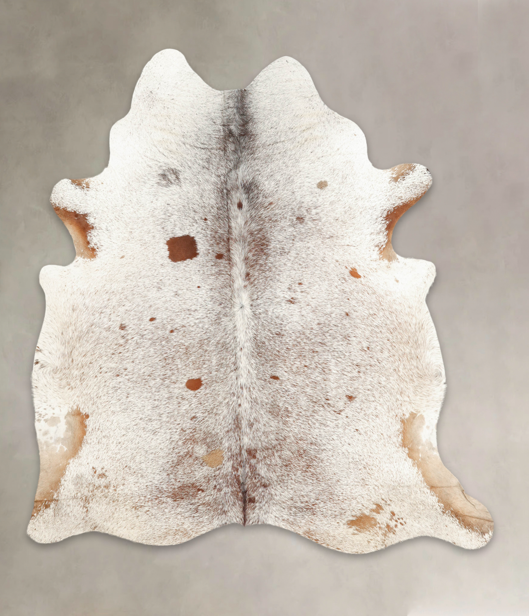 Salt and Pepper Brown Cowhide Rug #B2080