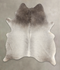 Medium Grey X-Large Brazilian Cowhide Rug 7'3