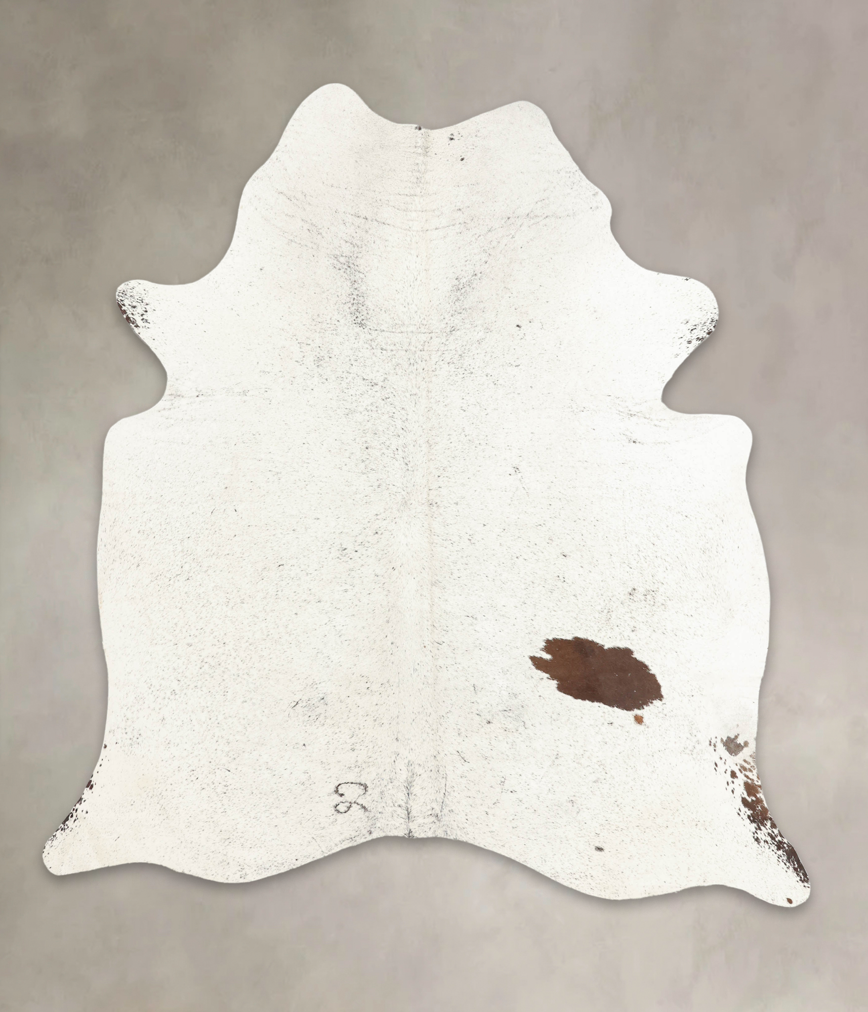 Salt and Pepper Black Cowhide Rug #B2492