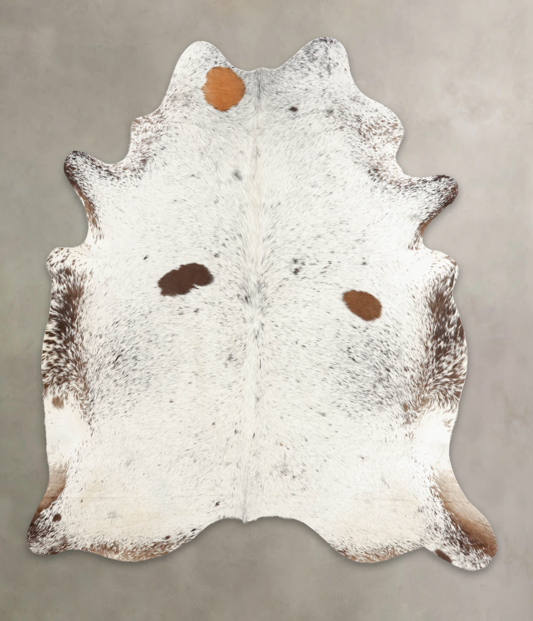 Salt and Pepper Brown Cowhide Rug #B2570