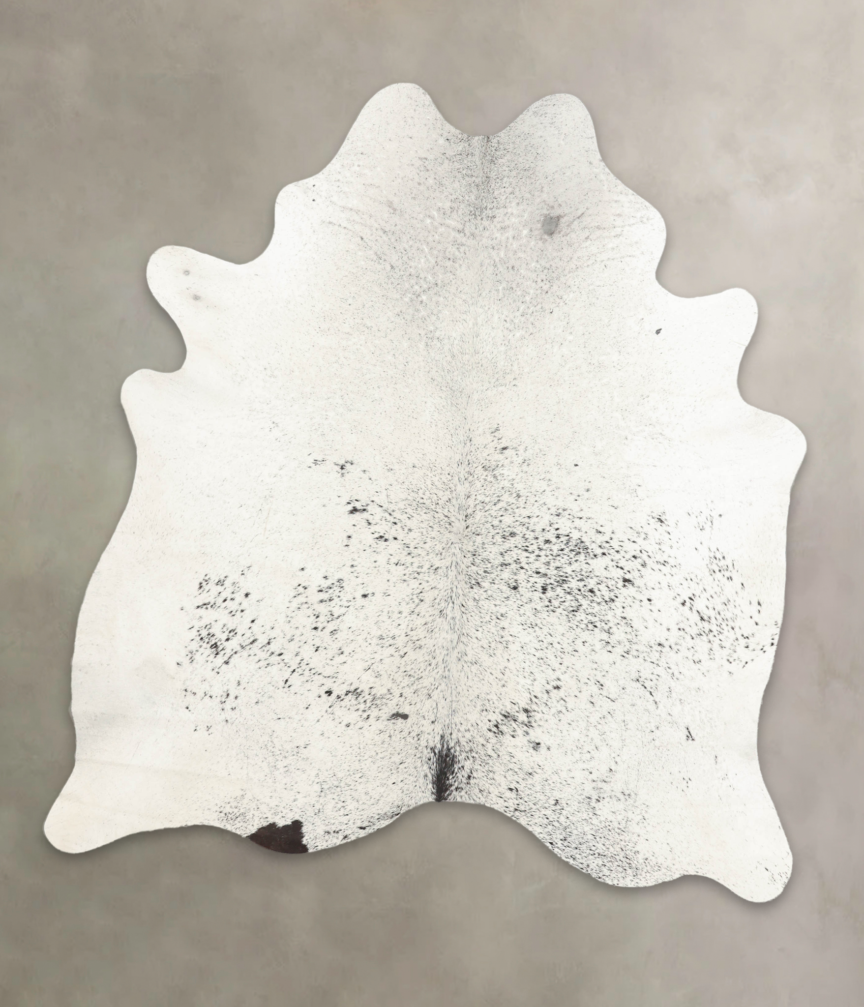 Salt and Pepper Black Cowhide Rug #B2575