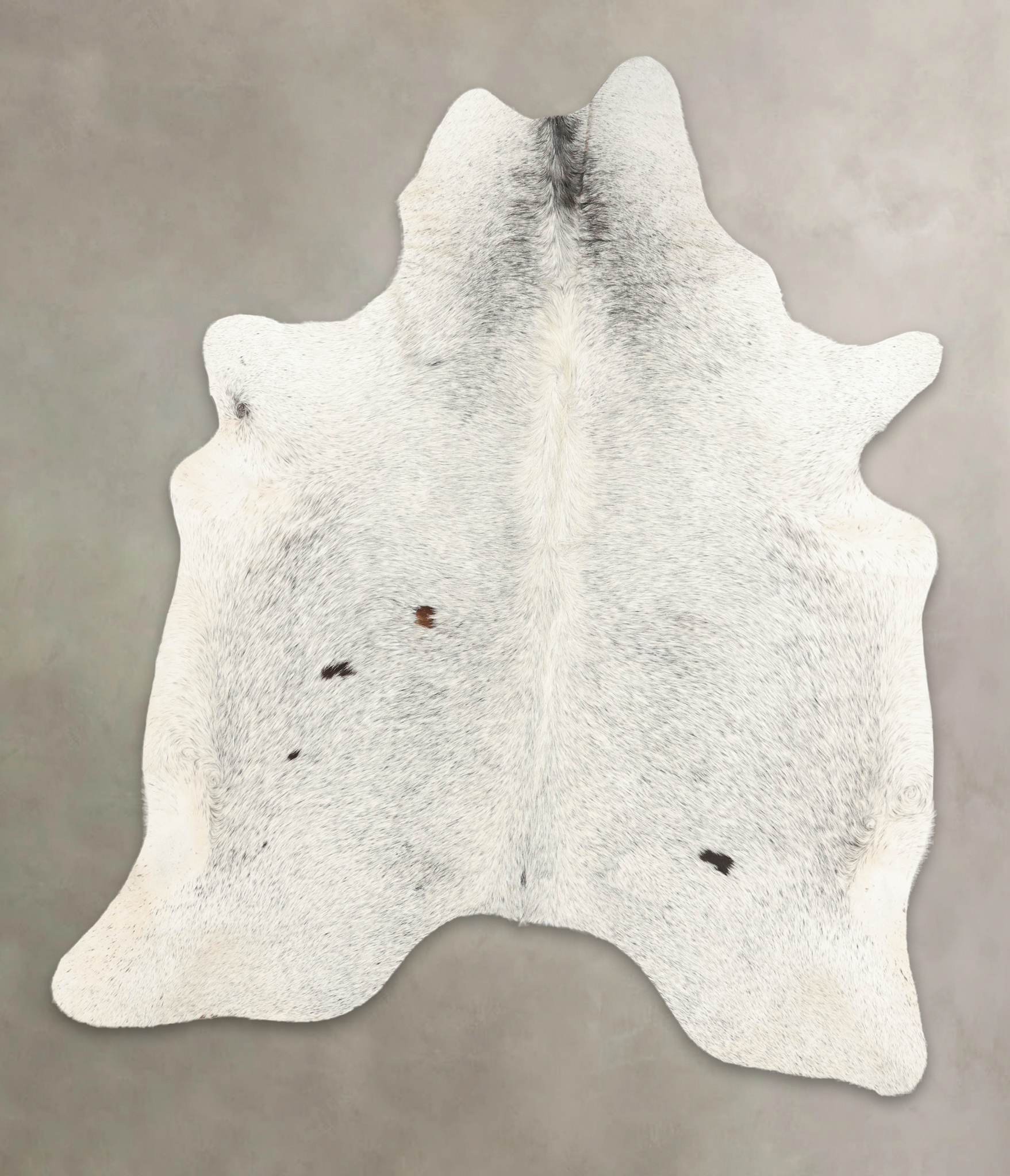 Salt and Pepper Black Cowhide Rug #B2596