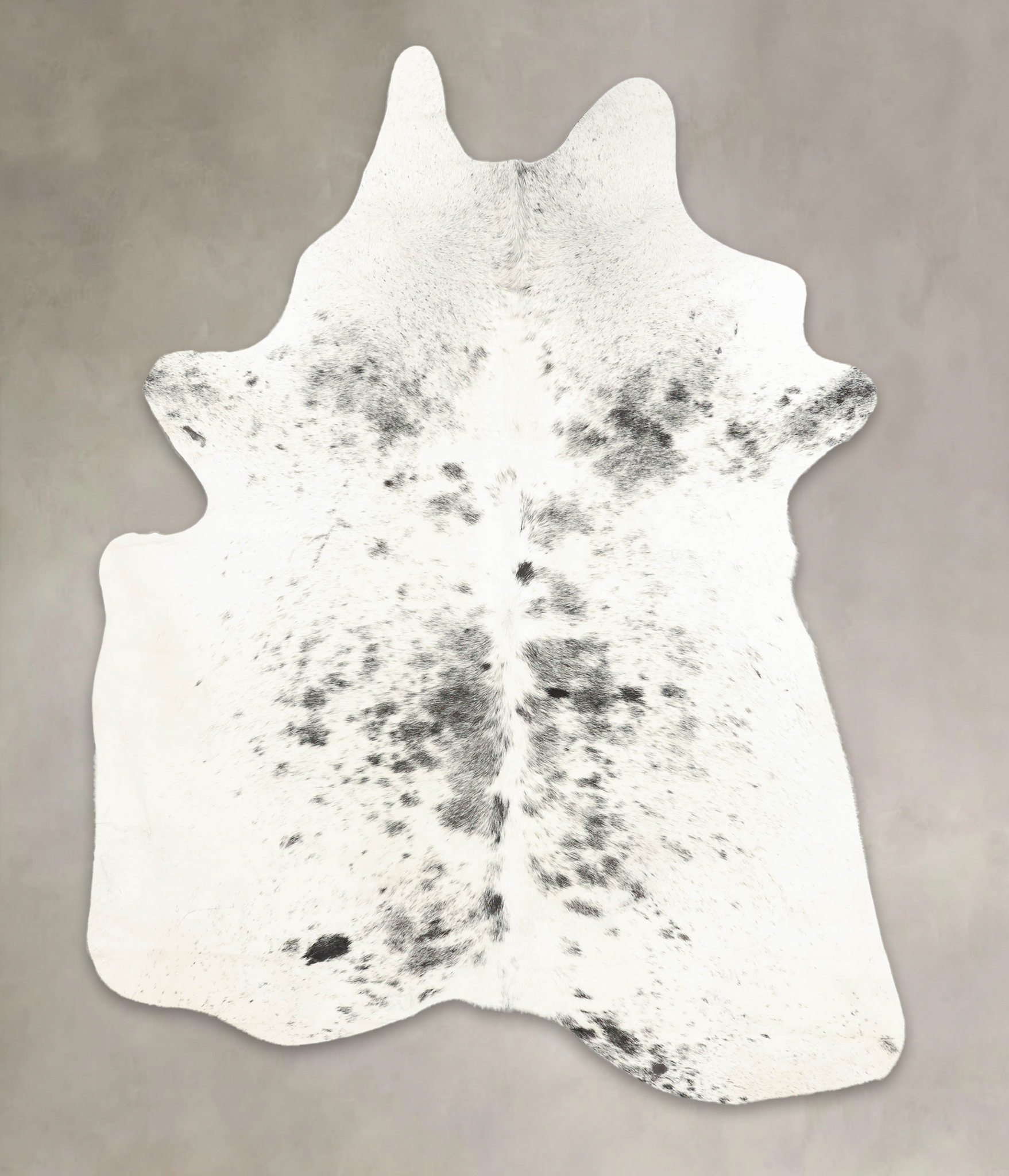 Salt and Pepper Black Cowhide Rug #B2597