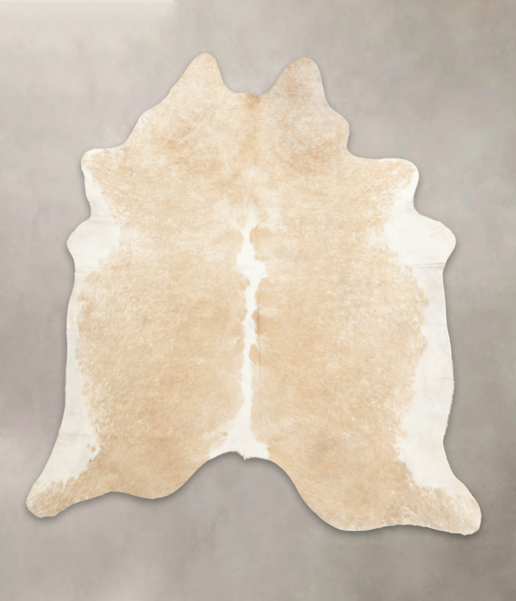 Beige and White Cowhide Rug #B2780