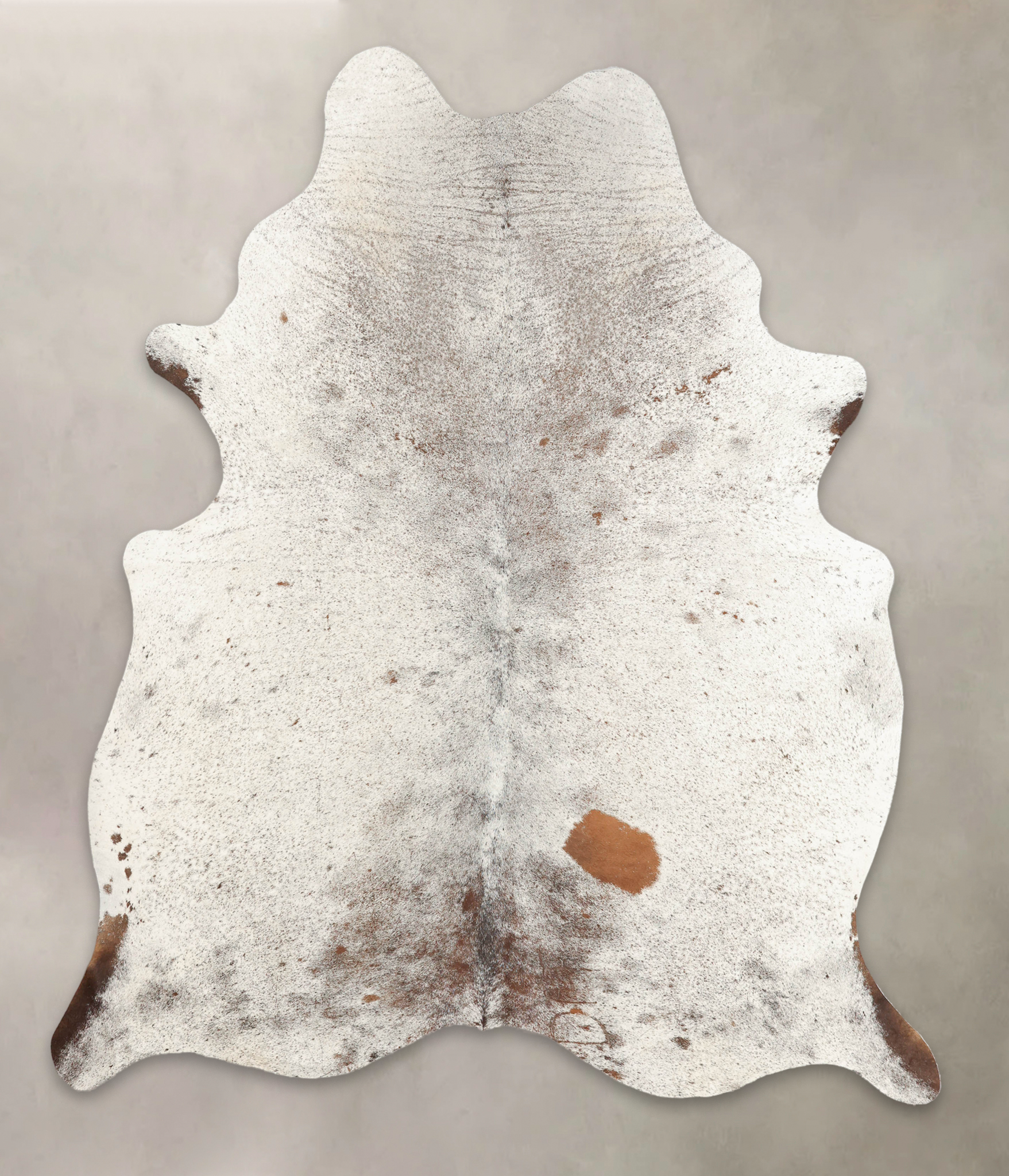 Salt and Pepper Brown Cowhide Rug #B2792