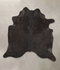 Solid Black XX-Large Brazilian Cowhide Rug 7'4