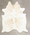 Beige and White X-Large Brazilian Cowhide Rug 7'7