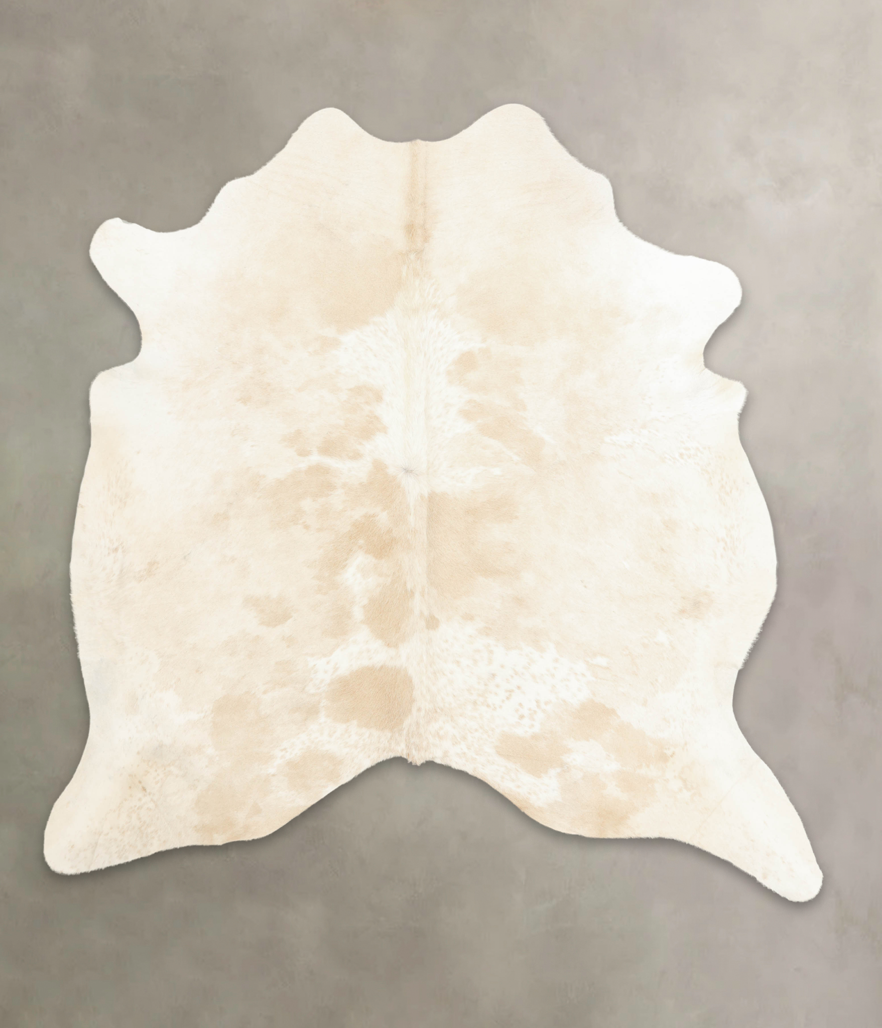 Beige and White Cowhide Rug #B3282