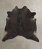 Solid Black X-Large Brazilian Cowhide Rug 6'5