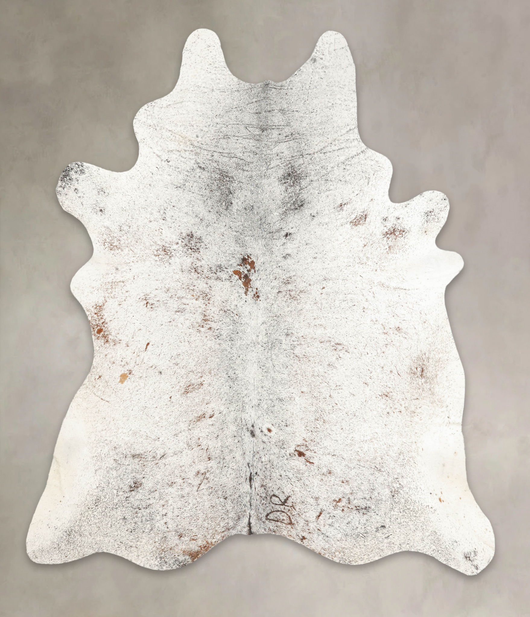 Salt and Pepper Brown Cowhide Rug #B3380