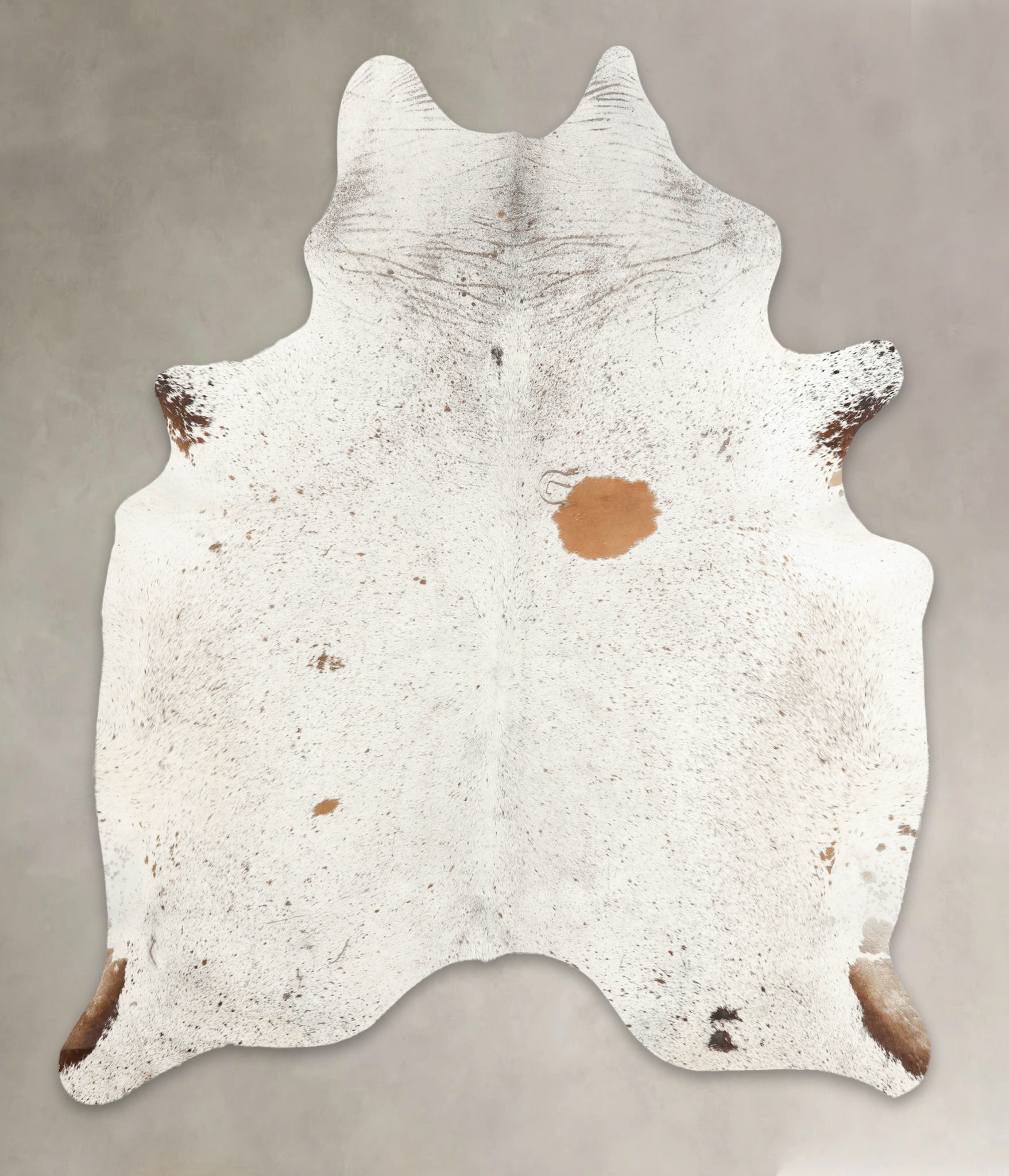 Salt and Pepper Brown Cowhide Rug #B3402