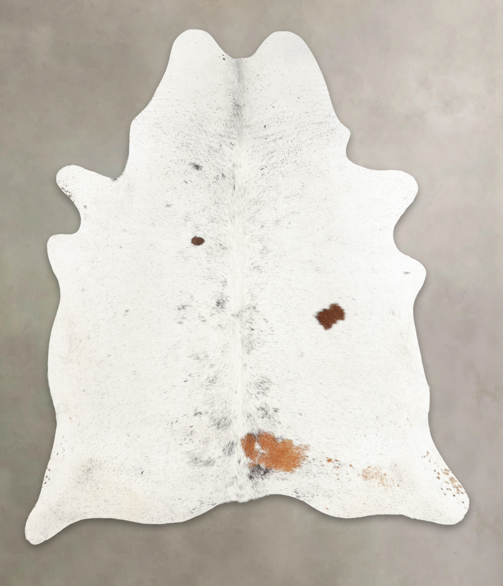 Salt and Pepper Brown Cowhide Rug #B3409