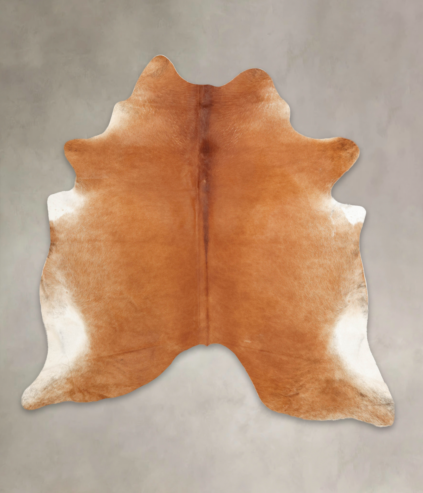 Solid Brown Cowhide Rug #B3522