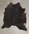 Solid Black XX-Large Brazilian Cowhide Rug 7'7