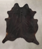 Solid Black XX-Large Brazilian Cowhide Rug 7'9