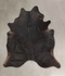 Solid Black XX-Large Brazilian Cowhide Rug 7'8