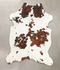 Tricolor X-Large European Cowhide Rug 7'5