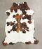 Tricolor X-Large European Cowhide Rug 7'1