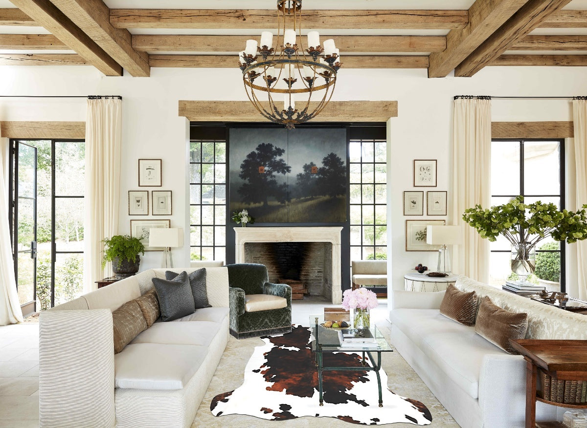 Tricolor Cowhide Rug #B5385