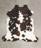 Tricolor X-Large European Cowhide Rug 6'6