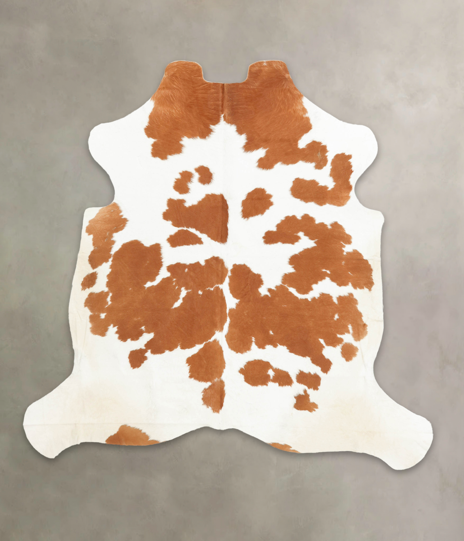 Brown and White Cowhide Rug #B5526