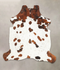 Tricolor Large European Cowhide Rug 6'7