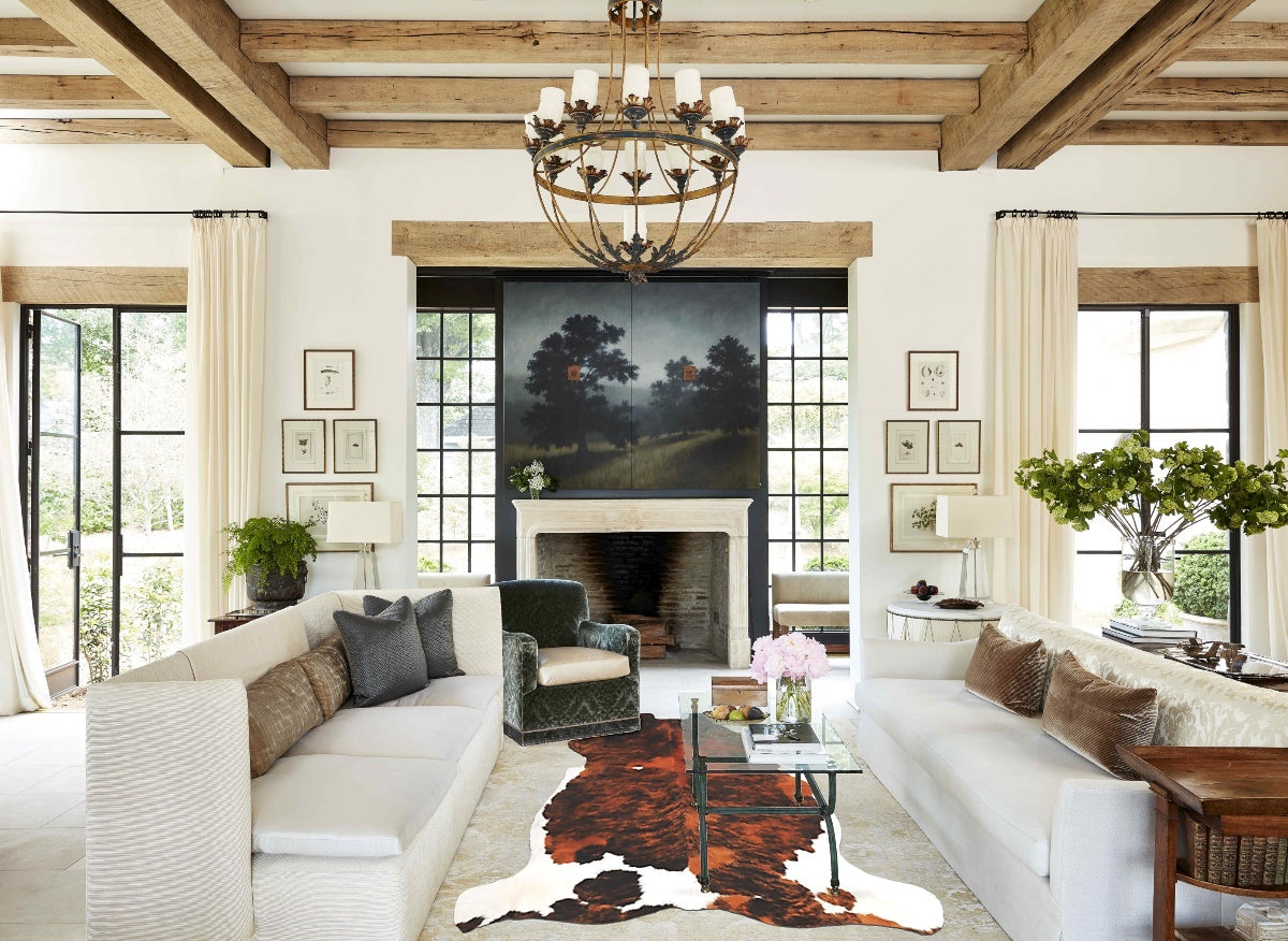 Tricolor Cowhide Rug #B5892