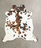 Tricolor X-Large European Cowhide Rug 6'6