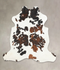 Tricolor X-Large European Cowhide Rug 6'9