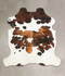 Tricolor X-Large European Cowhide Rug 6'8