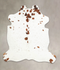 Salt and Pepper Brown X-Large European Cowhide Rug 6'10