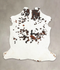 Tricolor X-Large European Cowhide Rug 7'1